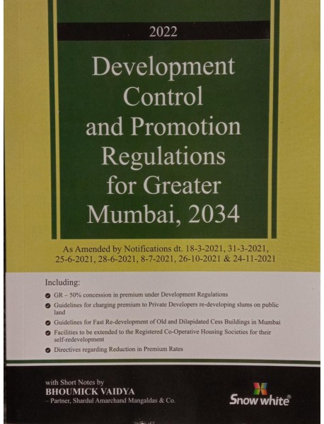 DEVLOPMENT CONTROL AND PROMOTION REGULATIONS FOR GREATER MUMBAI,2034